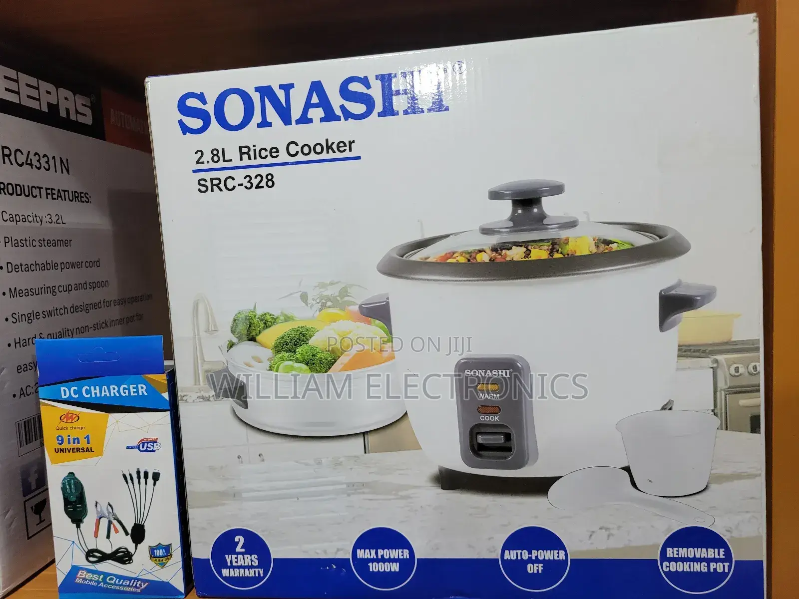White Sonashi Rice Cooker/Electric 2.8L Rice Cooker