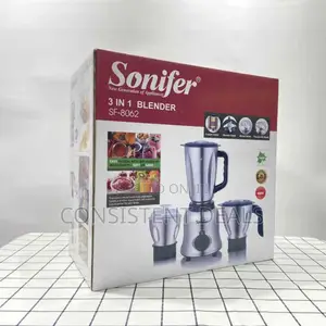 Sonifer Sf-8062 Stainless Steel 3in1 Blender