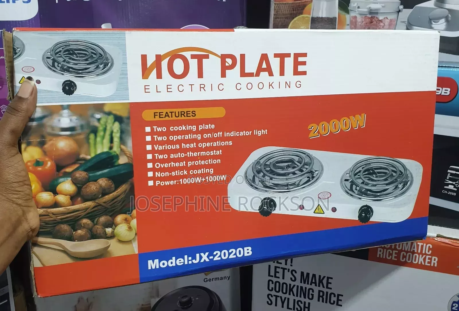 Electric Cooking Hot Plate 7 Litre