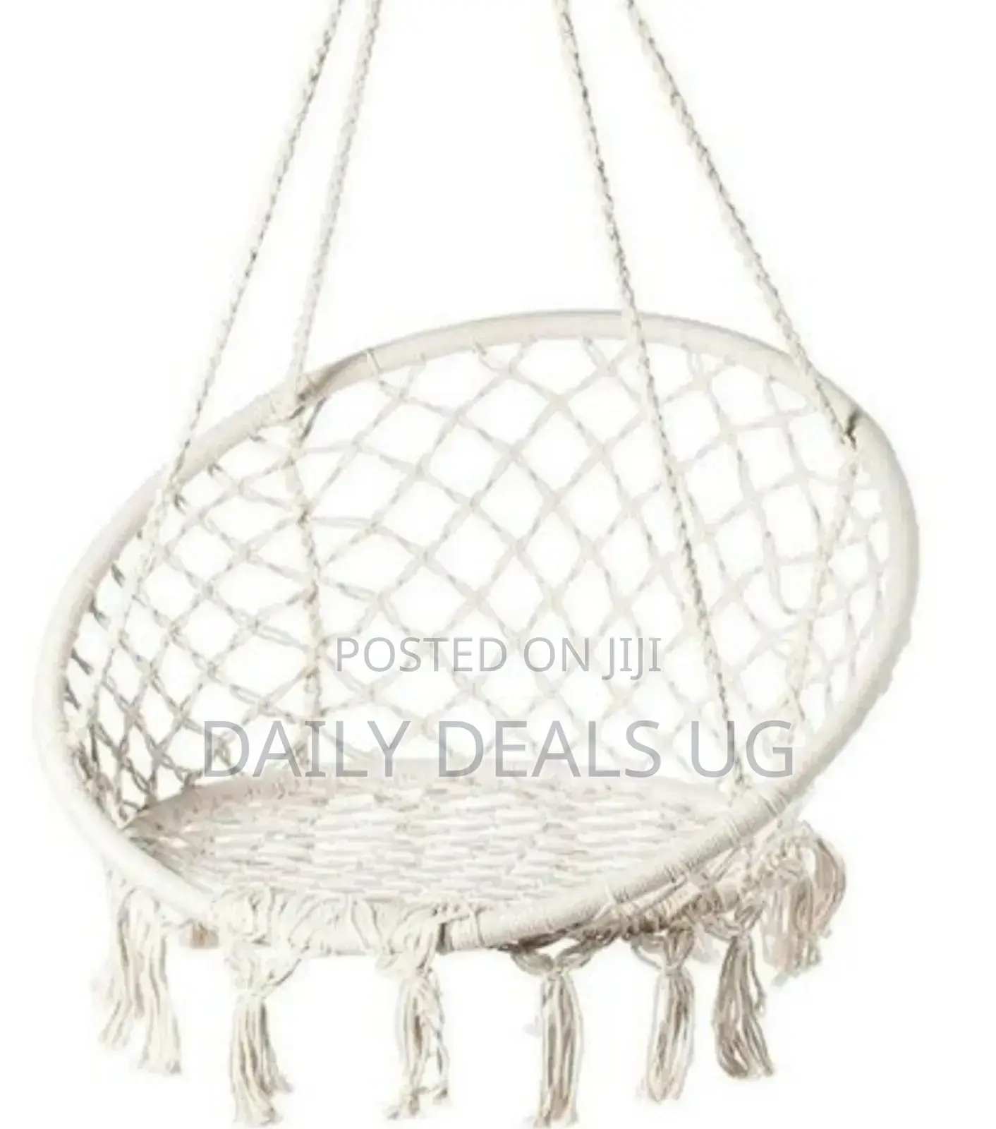 White Round Camping Chair