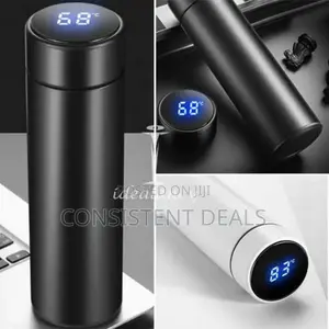 Portable Temperature Display Thermos Water Bottle