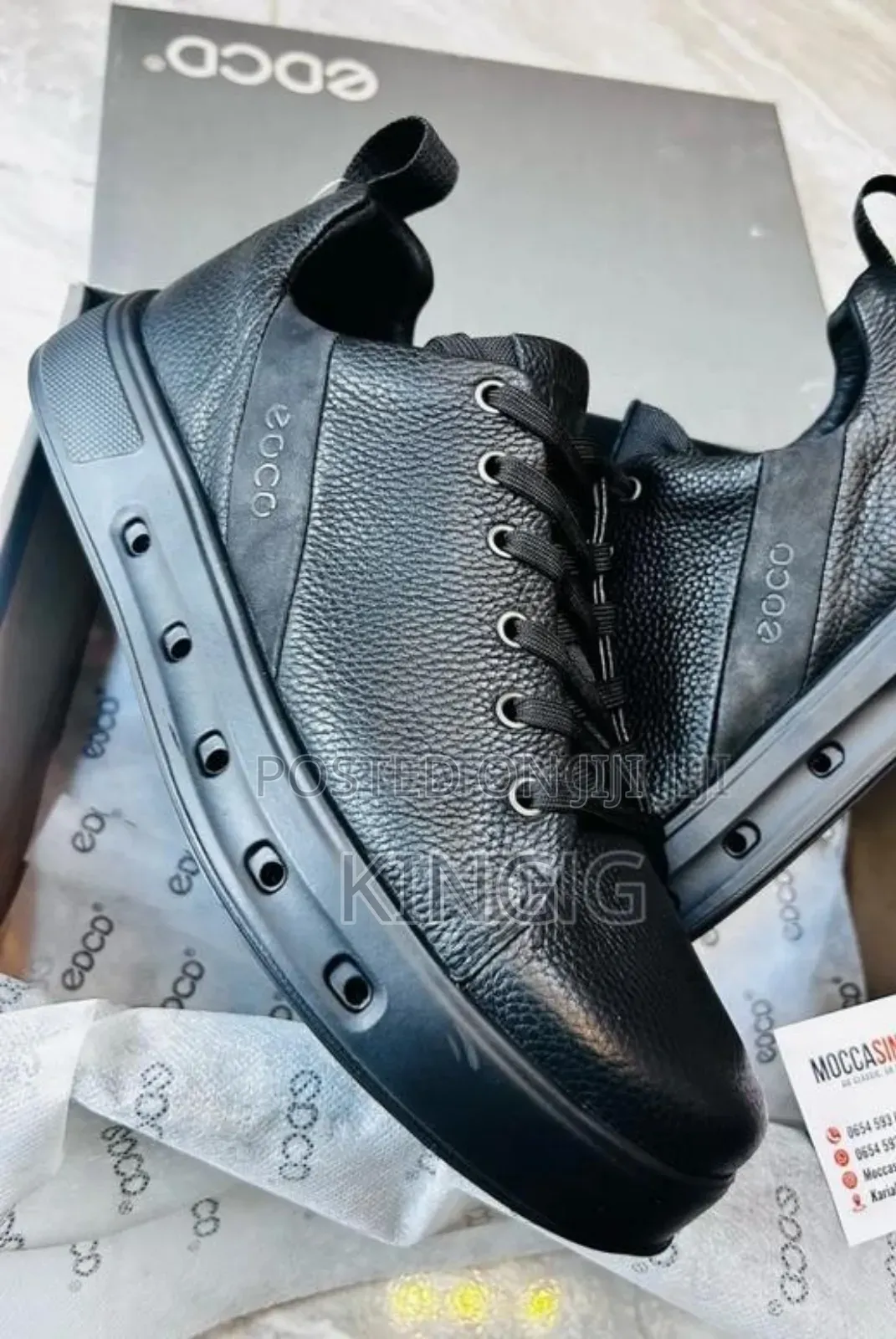 Ecco 720 Gore-Tex Black Sneakers