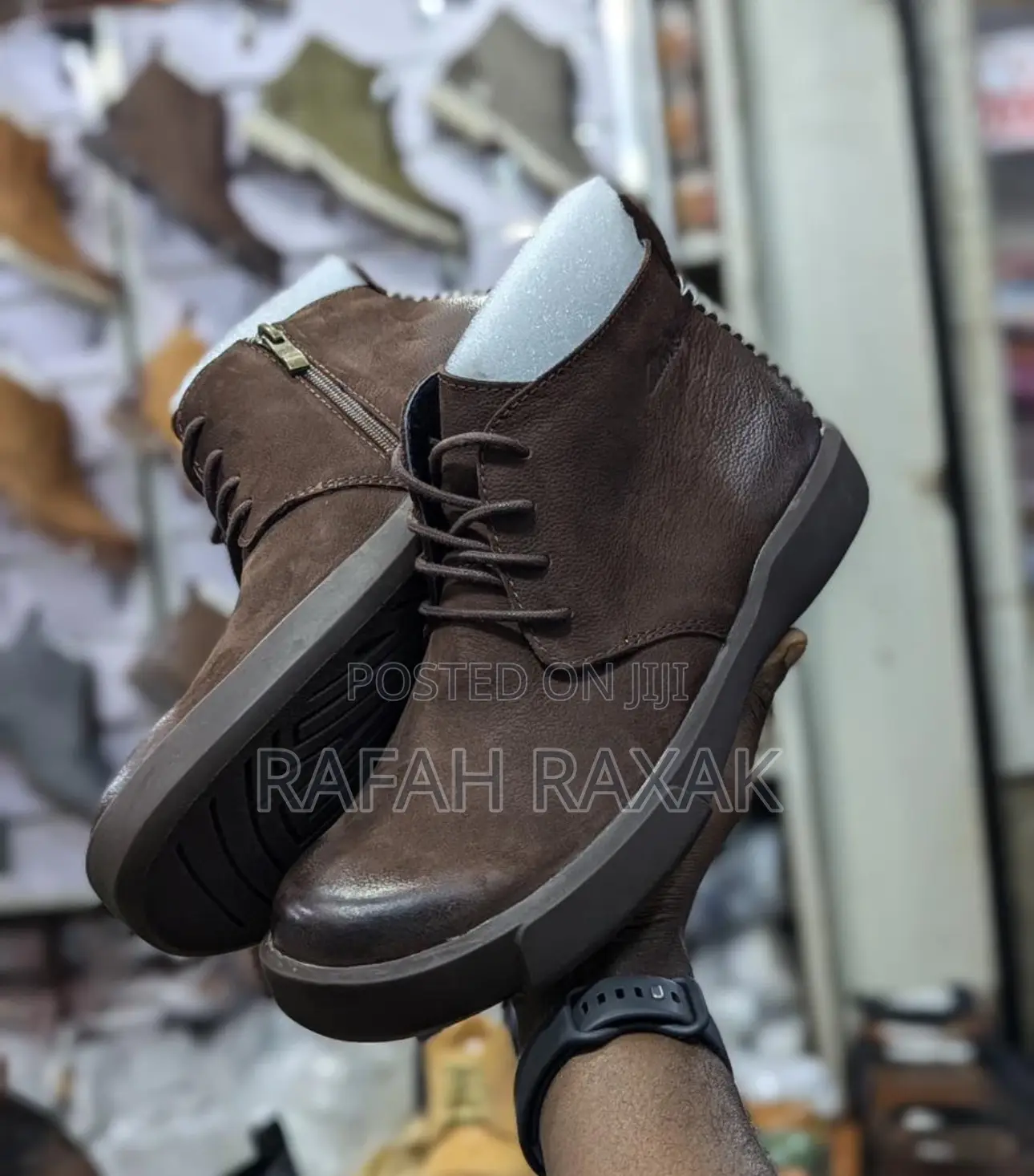 Original Coffee Brown Clarks Casual Premium Leather Boots
