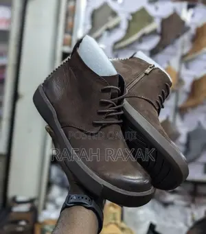 Original Coffee Brown Clarks Casual Premium Leather Boots