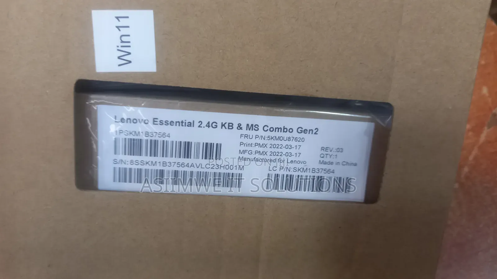 Original Lenovo Essential Wireless Combo