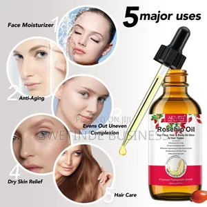 Rosehip Oil for Anti-Aging, Nourishing Hair, Face and Skin
