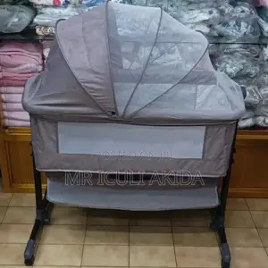 Adjustable Baby Crib Bassinet Cradle Bed WTH Mosquito Net