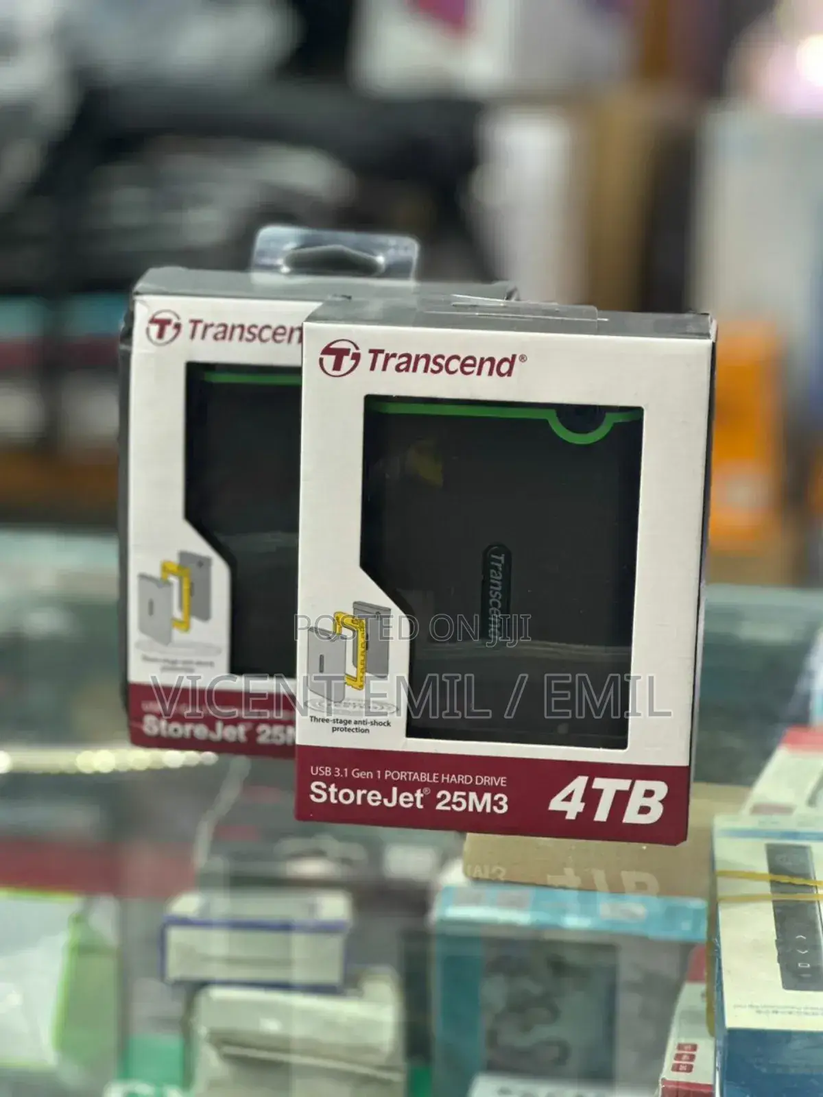 Transcend 4tb External Harddrive Storejet 25m3 2