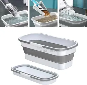 Mop With a Foldable Bucket