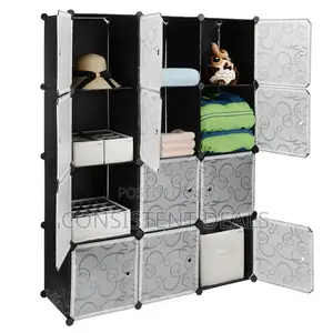 Plastic 3 Collum Wardrobe
