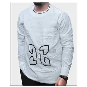 Kitengi African Wear Shirt. White Kaftan
