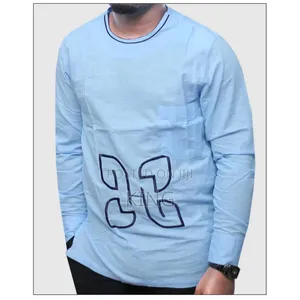 Kitengi African Wear Shirt. Sky-Blue Kaftan