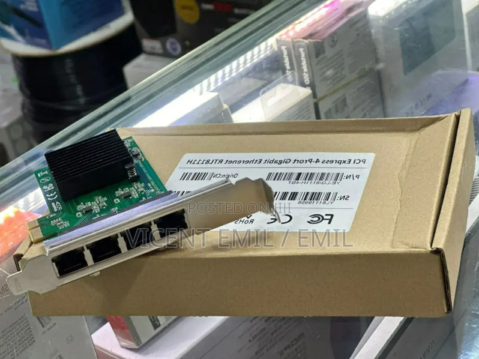 Pci Express 4 Port Gigabit Ethernet Card