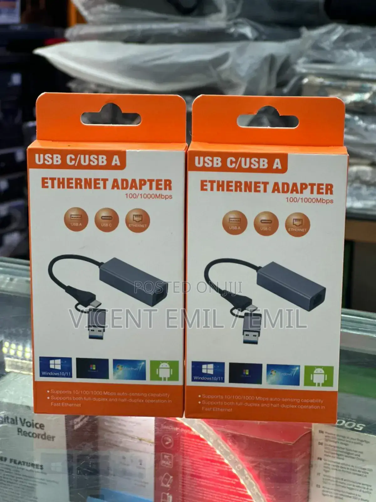 USB /Type-C to Ethernet Adapter