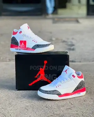 Real Air Jordan 3 Fire Red