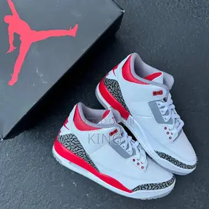 Real Air Jordan 3 Fire Red