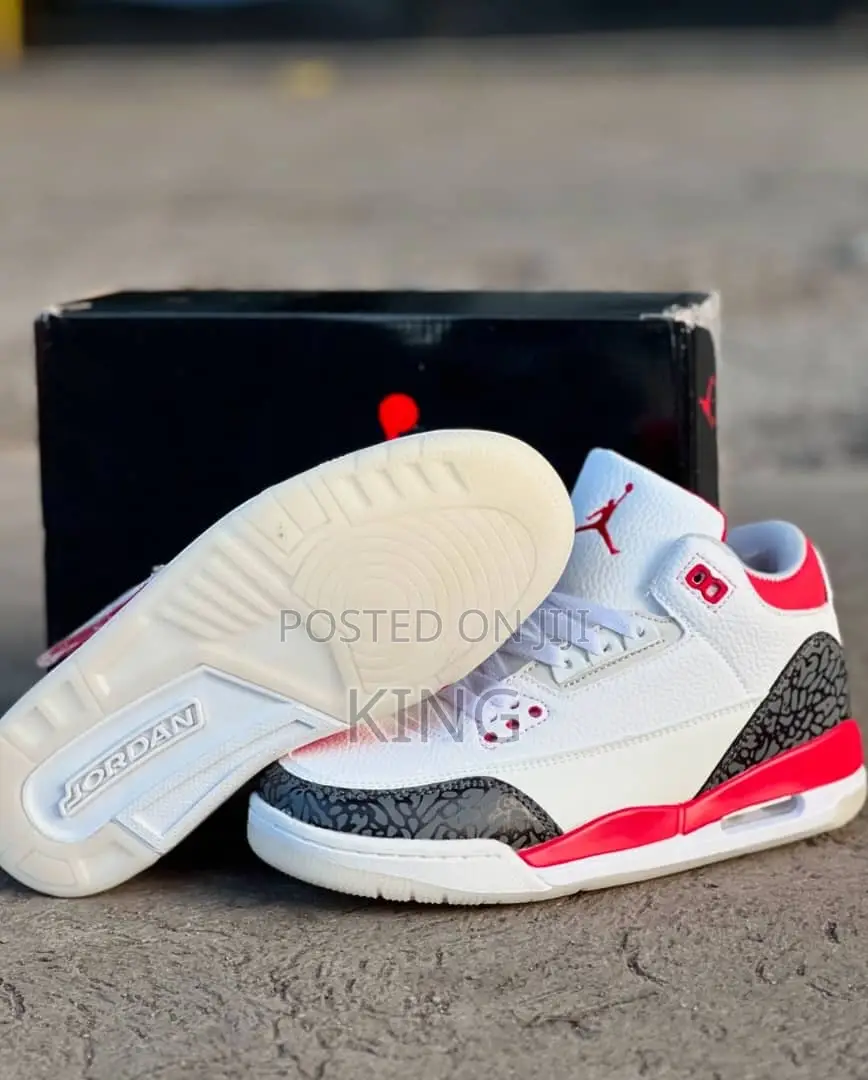 Genuine Air Jordan 3 Fire Red