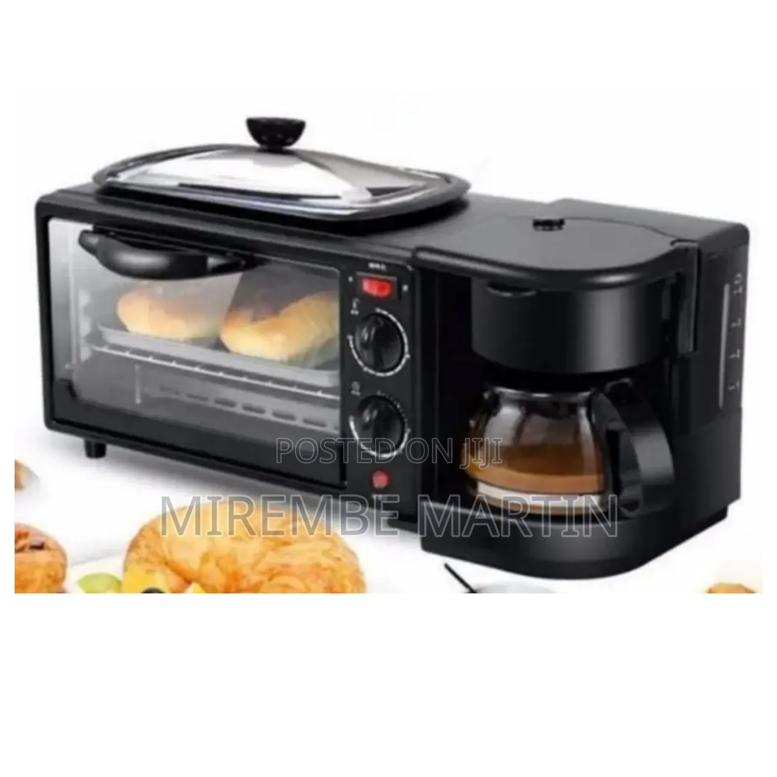 Hoffmans 3 in 1 Electric Breakfast Maker Machine.