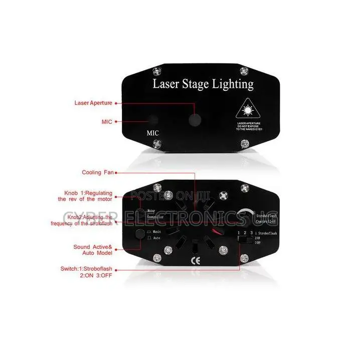 RGB Mini LED Laser Projector Disco Light Stage Party