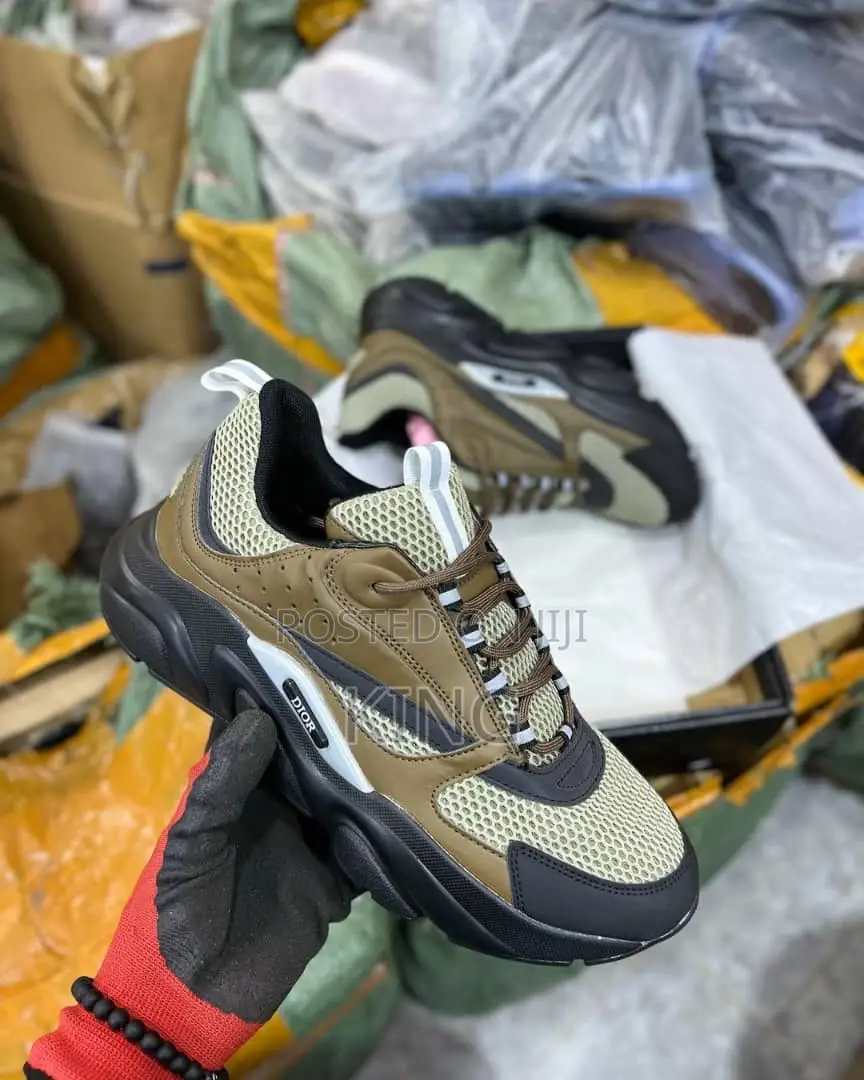 Iconic Dior B22 Brown Sneakers