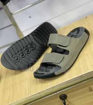 Original Grey Double Strap Casual Ecco Leather Sandals