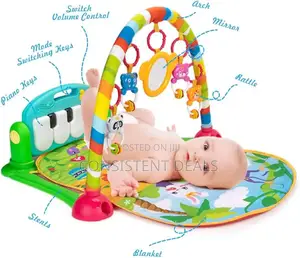 Baby 3in1 Musical Gym Play Mat Fitness Piano