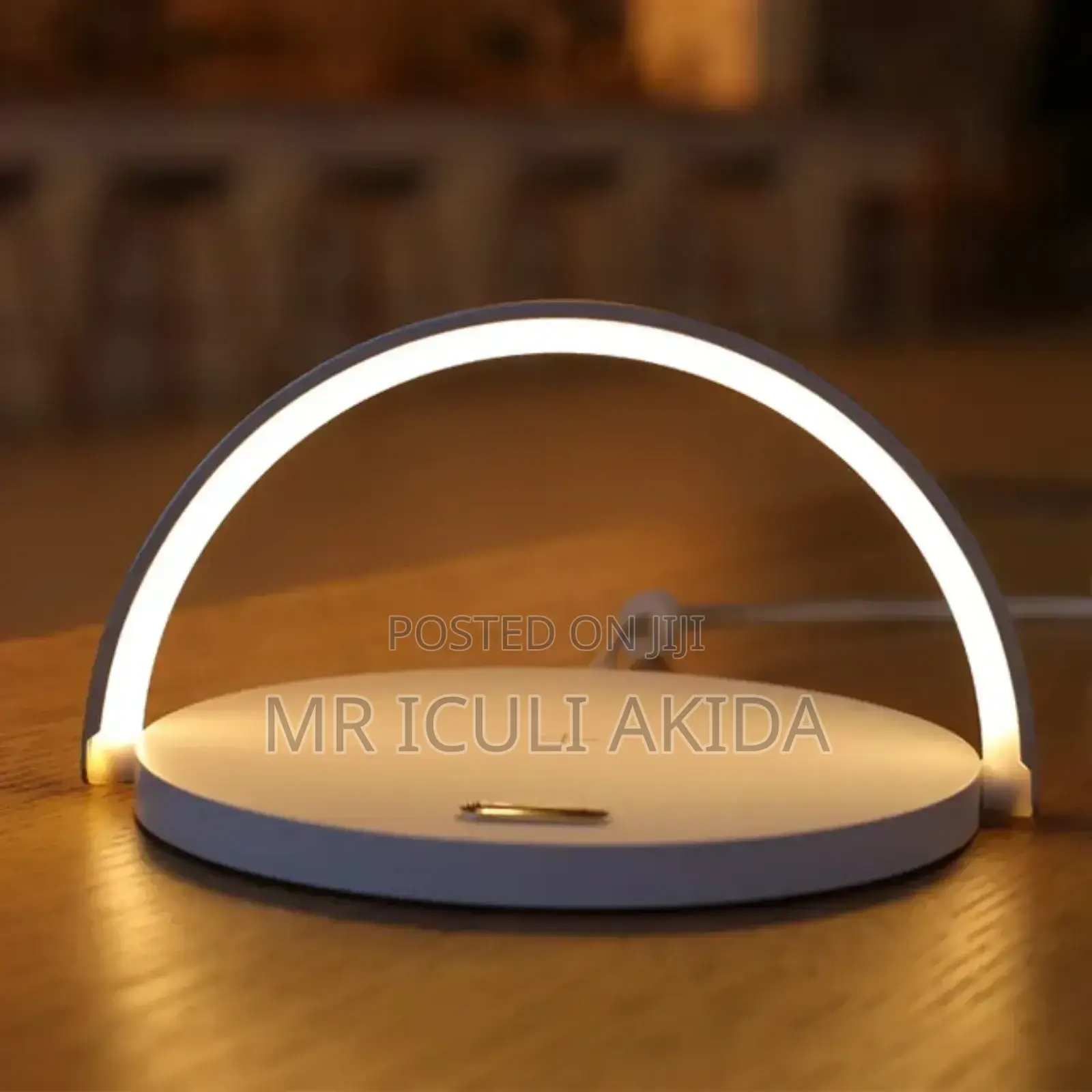 2in1 Smart Fast Wireless Charger With Half Moon Night Light