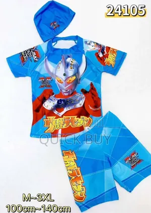 Elegant Trendy Ultraman Anime Character Swimming Costume
