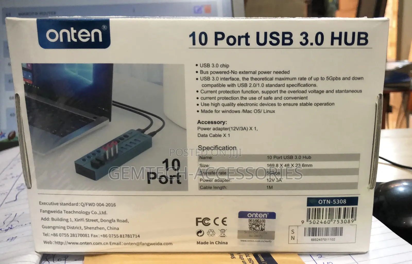 3.0 Usb 10port Hub With Individual Switches