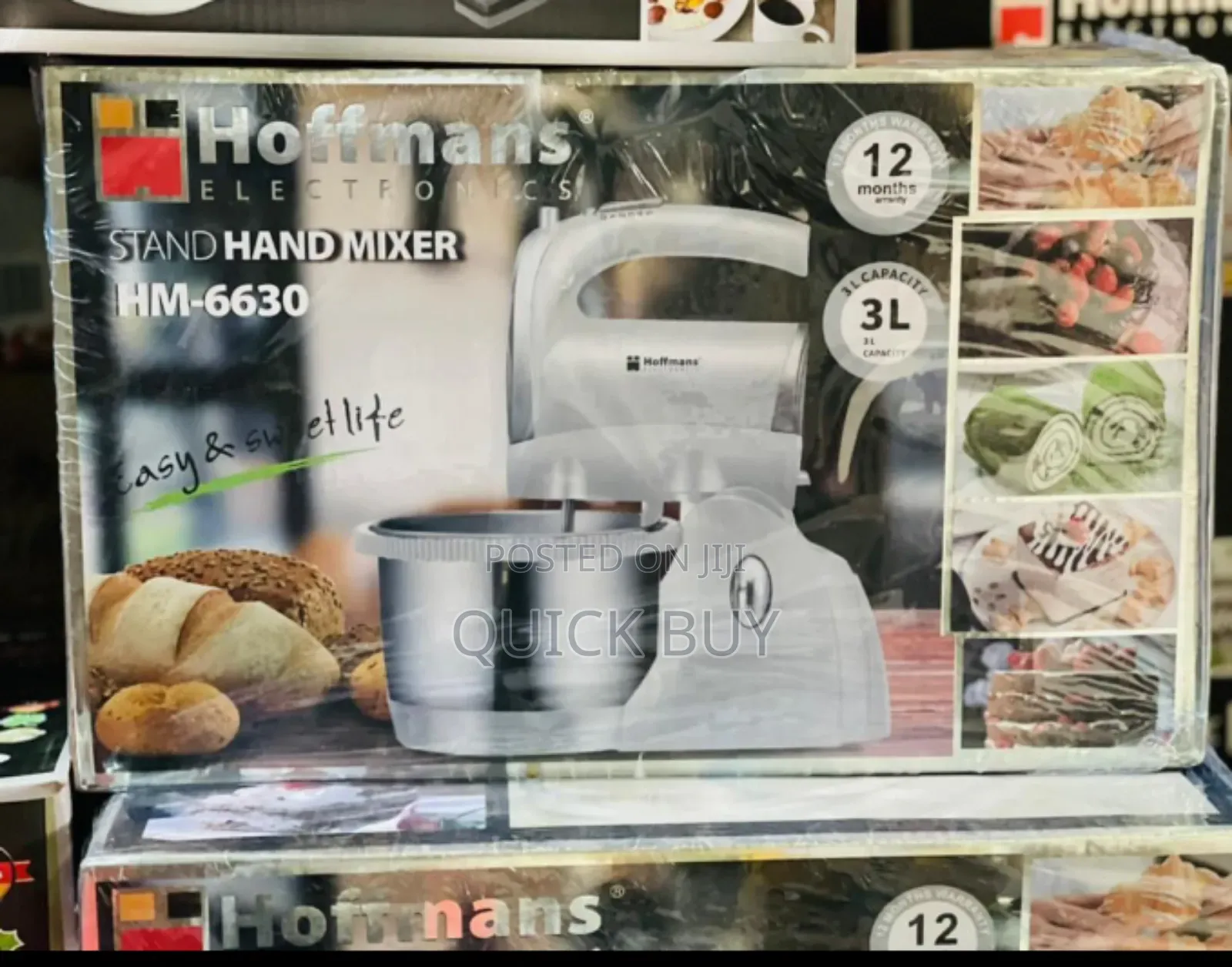 Deluxe Stainless Classic Hoffman Stand Hand Mixer