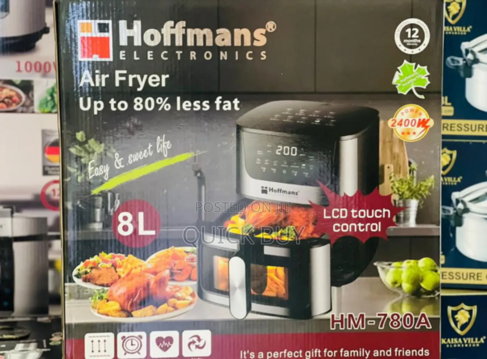 Newly Upgraded Stainless Smart Hoffman Air Fryer 8L