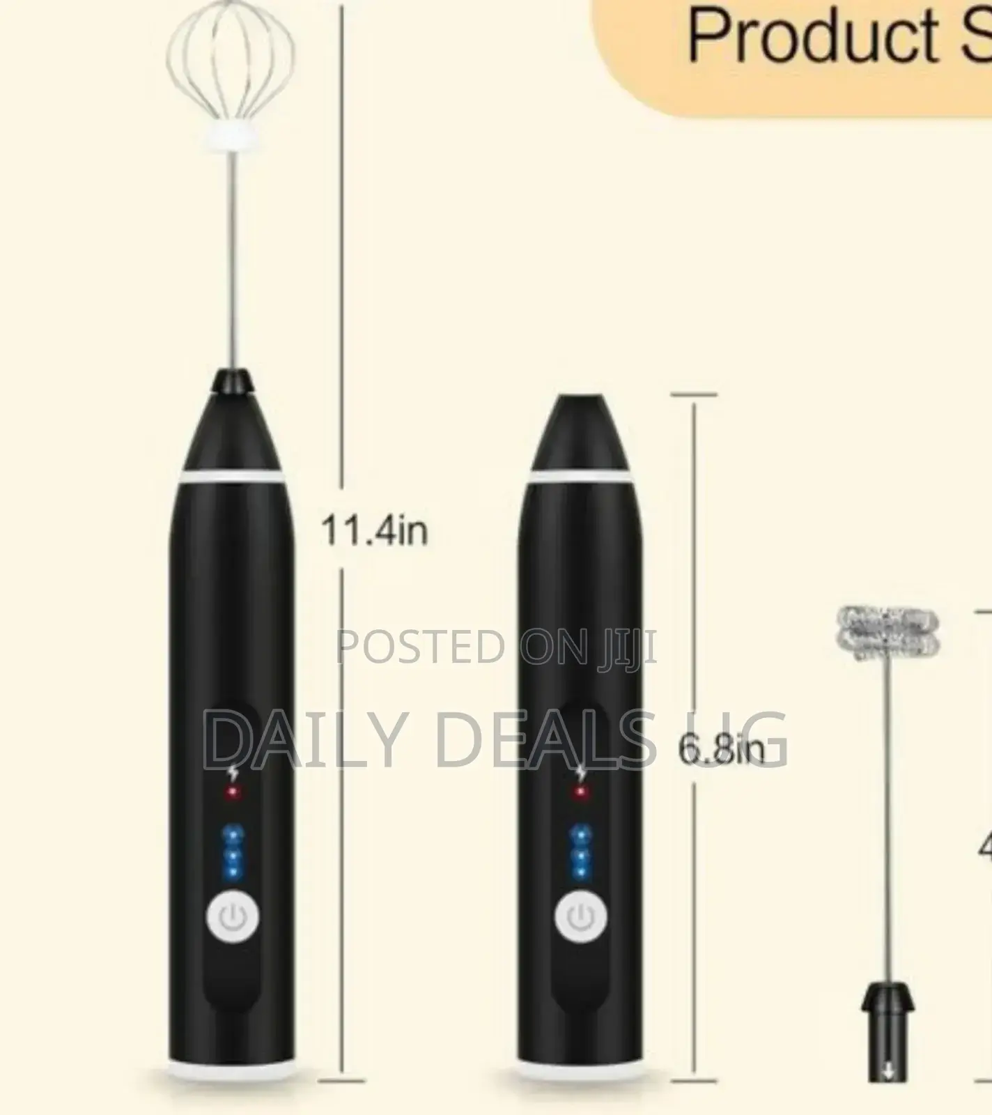Rechargeable Portable Coffee Mixer
