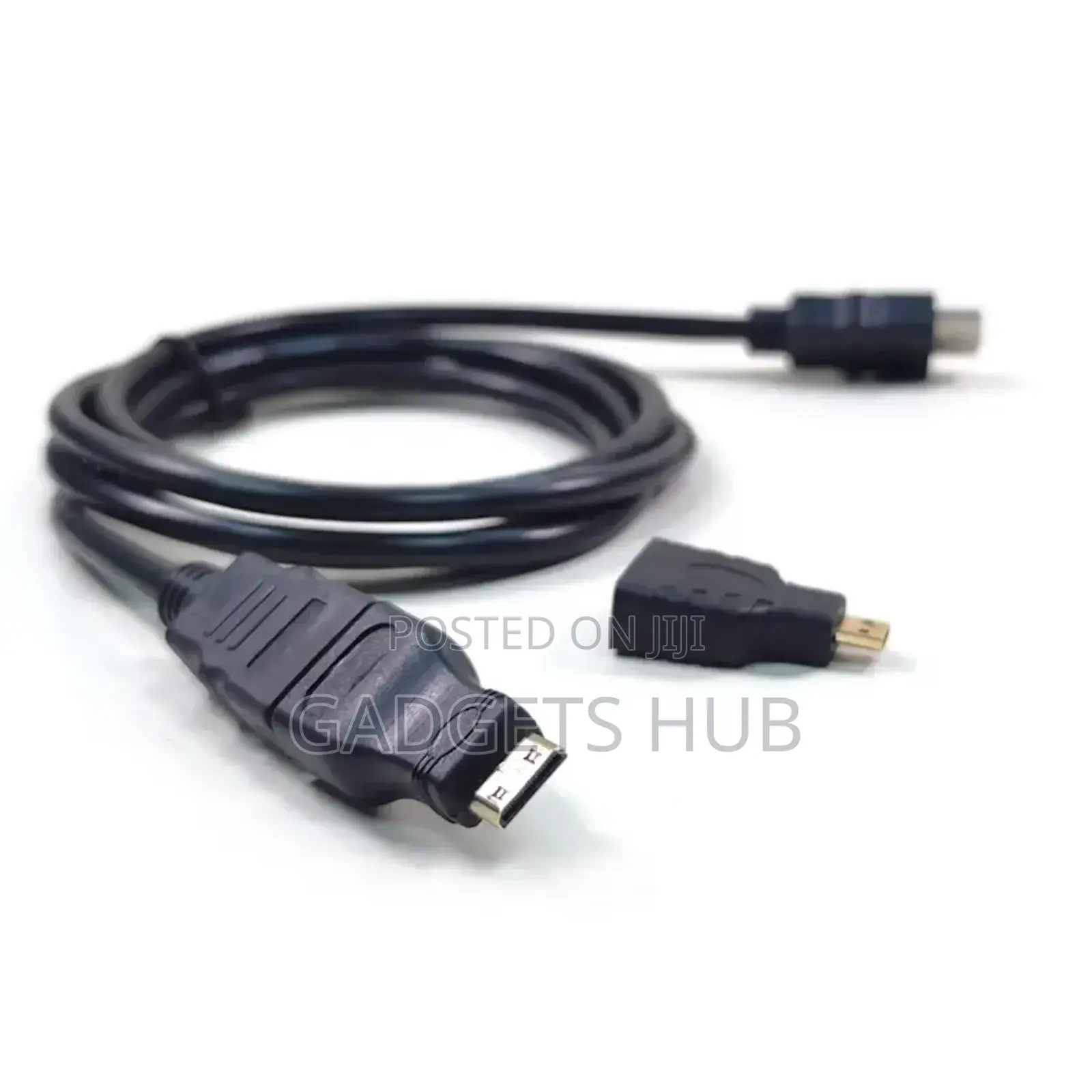 3 in 1 HDTV HDMI Cable 1.5m- Black (New)