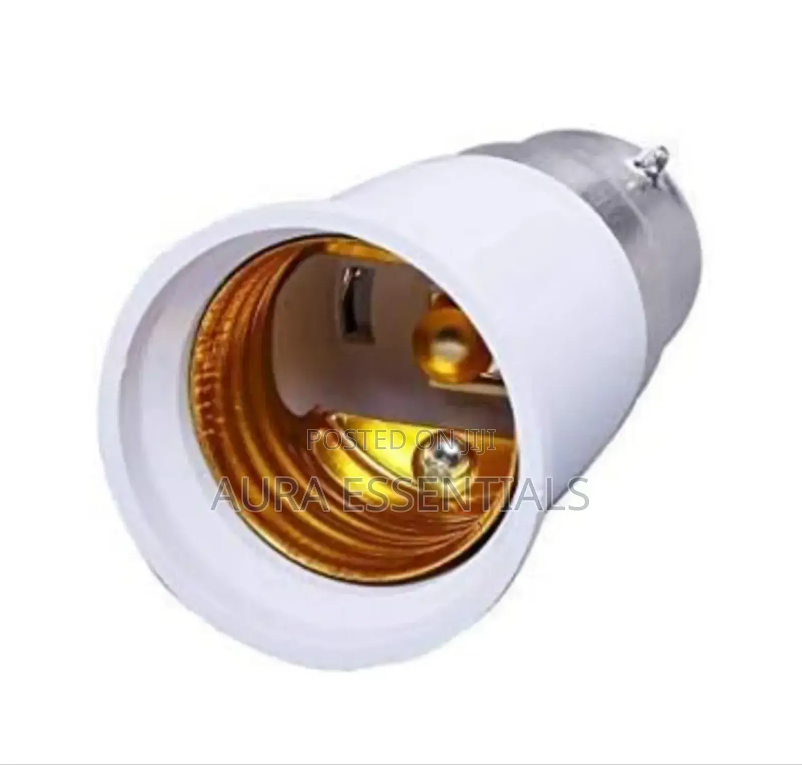 B22 to E27 Screw Base Socket Ceramic Lamp Holder