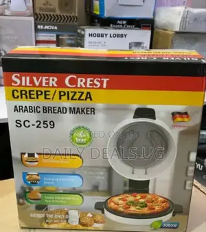 Electric Sliver Crest Pizza Maker