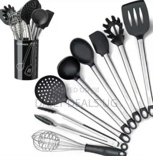 Black Silicone Utensils