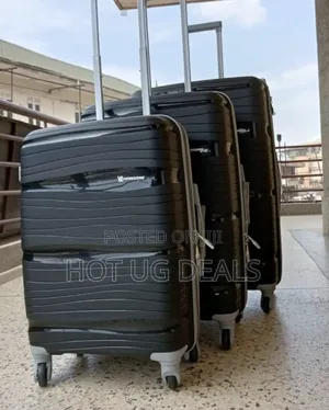 3pcs Set of Rubber Suitcases (Small,Medium, Large) - Multi