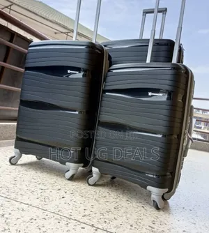 3pcs Set of Rubber Suitcases (Small,Medium, Large) - Multi
