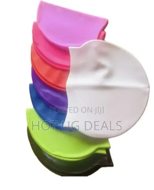 Unisex Stretcher Rubber Swimming Cap - Colour Varies