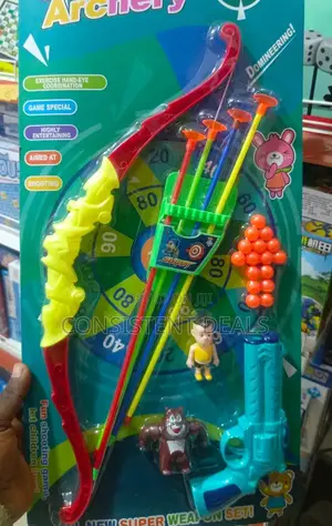 Kids Plastic Toy Bow and Arrow Shooting Set