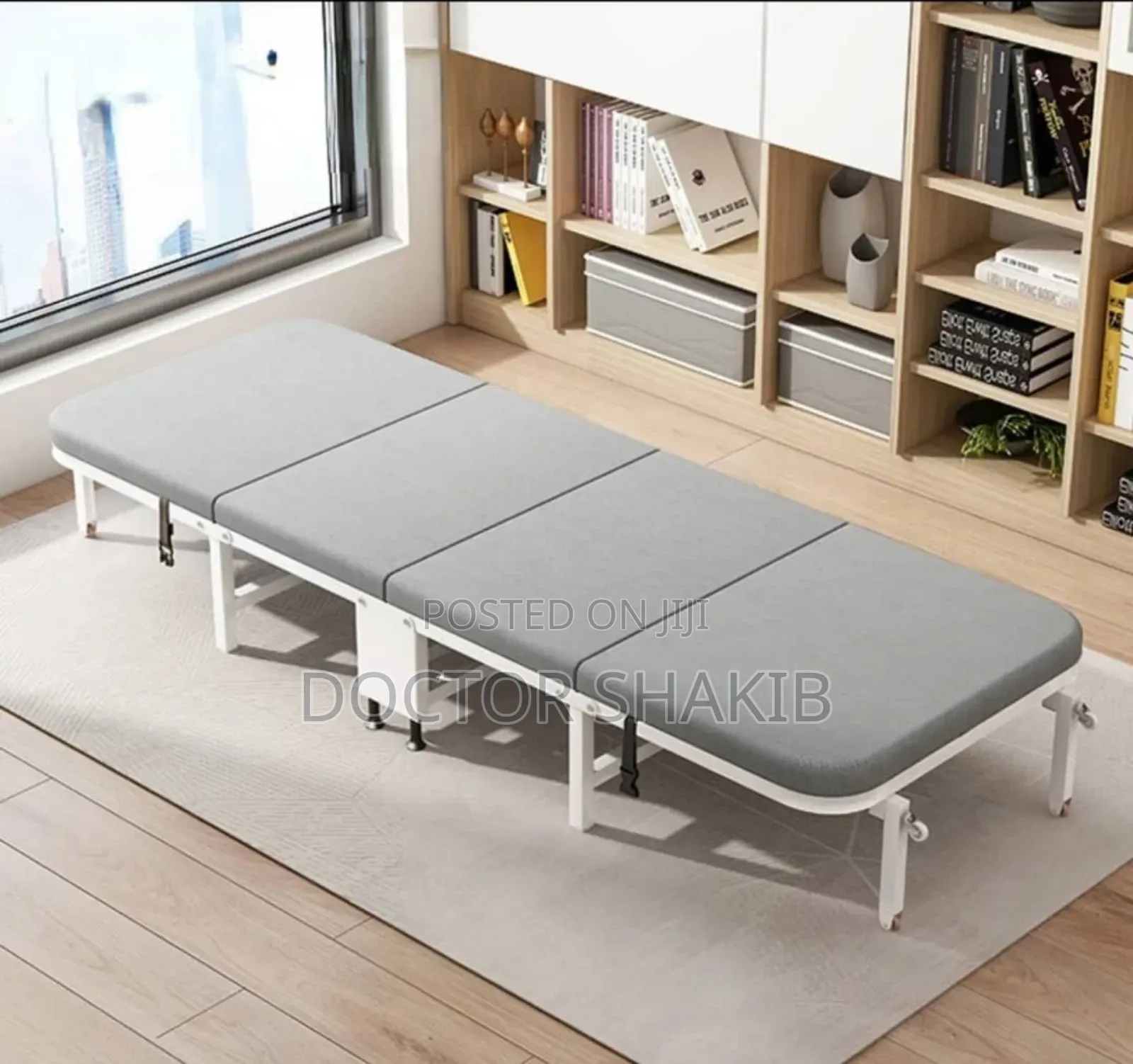 Nordic Minimalist Foldable Single Bed