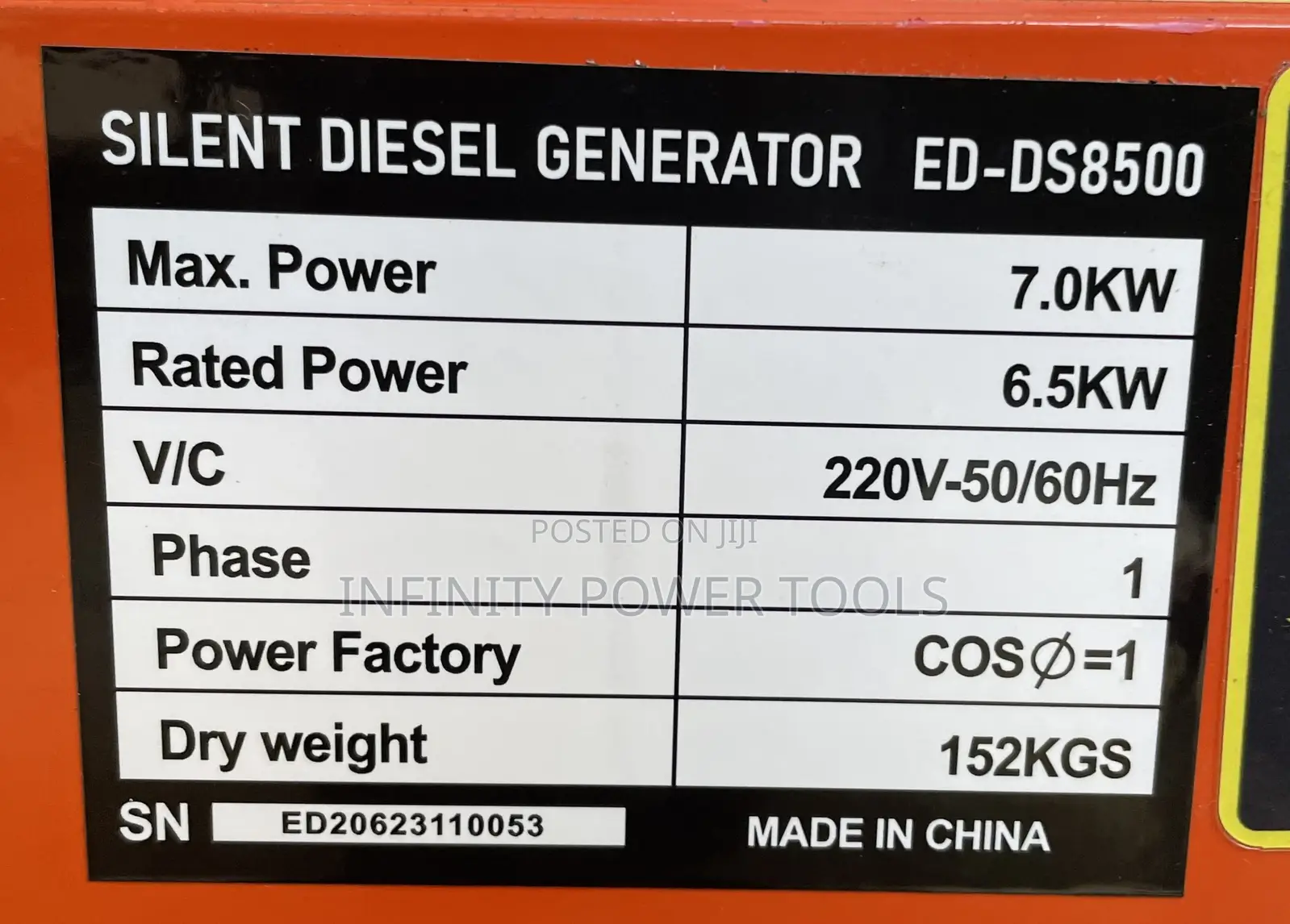 Diesel Generator ED-DS8500
