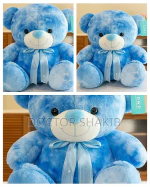 New Blue Tie-Dye Kids Bear Toy