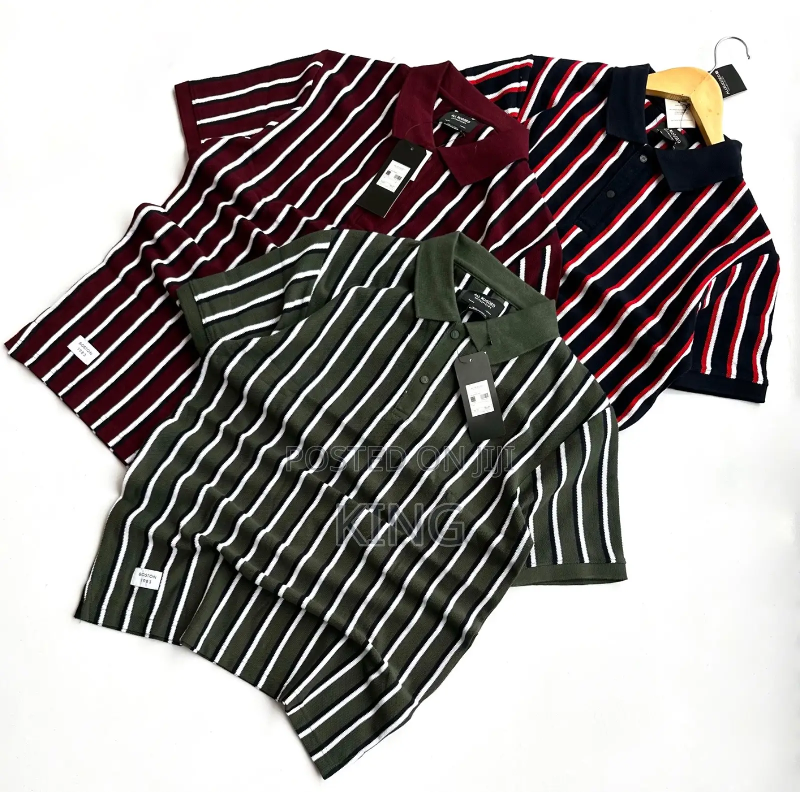 Nurturing Polo Stripe T Shirts