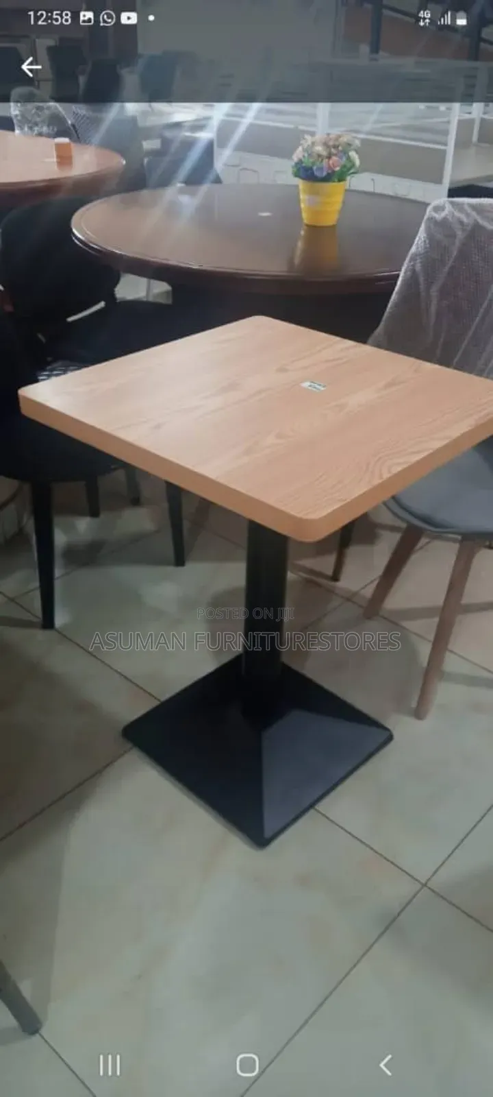 Simple Restaurant Table Call Us On