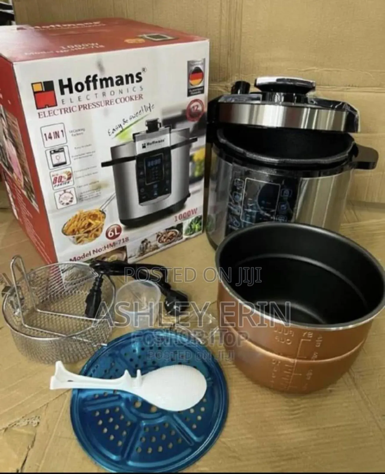 Hoffman Electric Pressure Cooker Brand New -Sliver