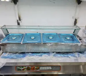 4 Pan Commercial Bain-Marie Stainless Steel Food Warmer
