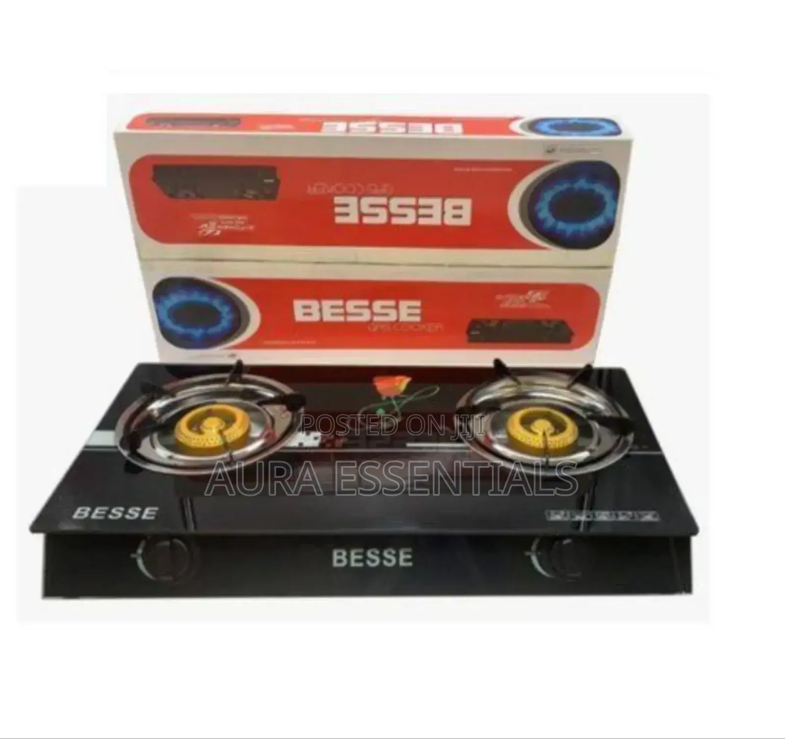 Glass Top 2 Burner Gas Cooker