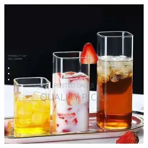 250ml 400ml 500ml 3 Pieces of Heat Resistant Square Glass