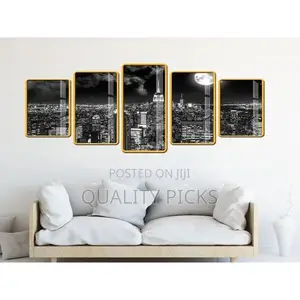 5 Piece Canvas Wall Art Work Poster Abstract Paintings
